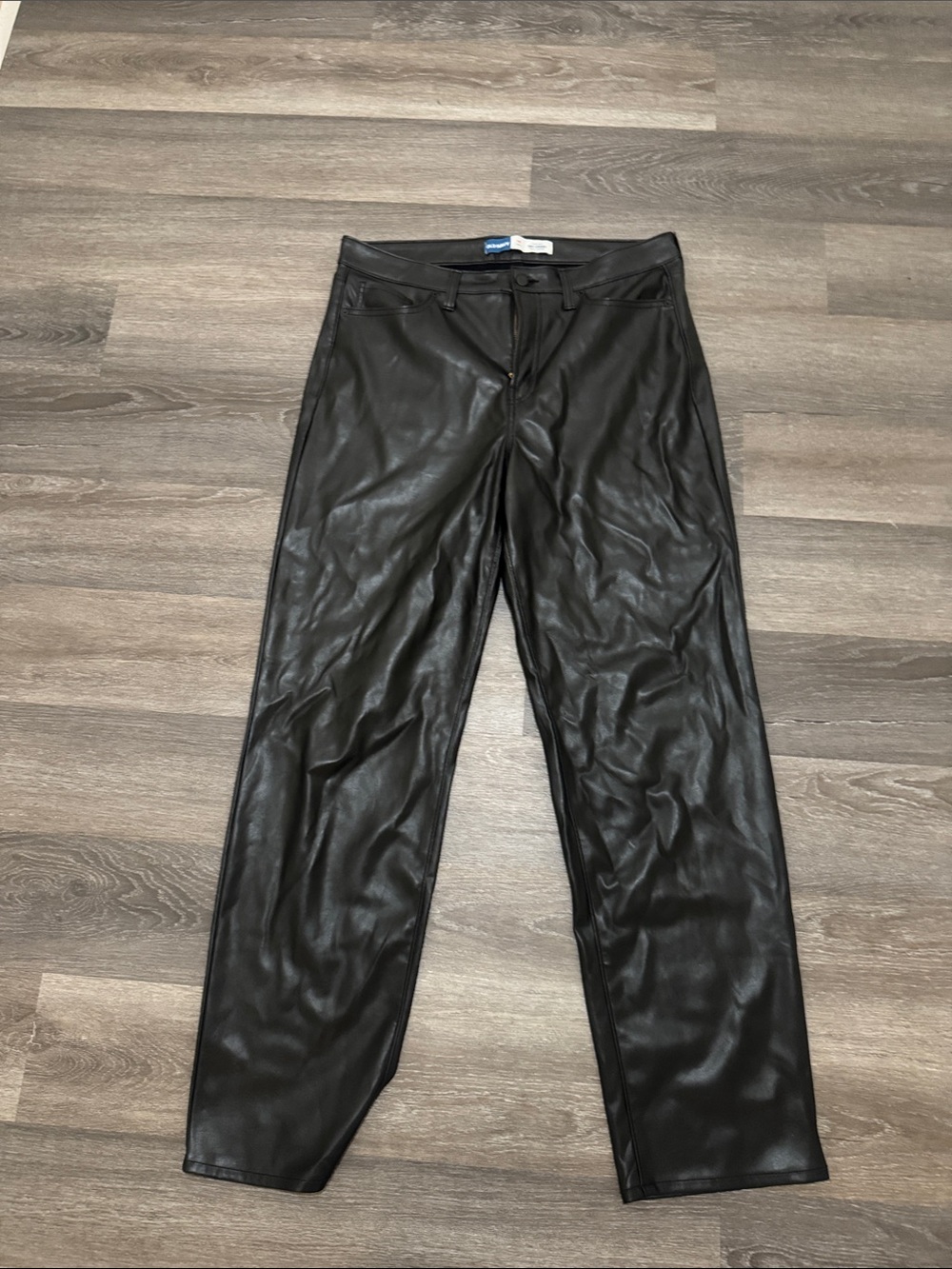 Old Navy Black Faux Leather Women's Jeans